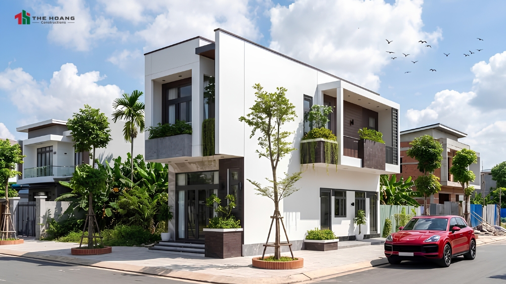 Kết hợp không gian xanh mang lại sự tươi mát cho ngôi nhà